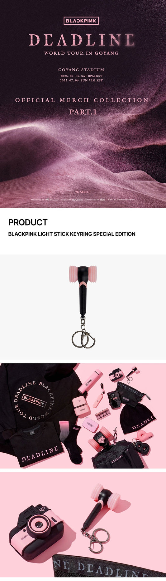 Blackpink Official Lightstick Keyring Special Edition