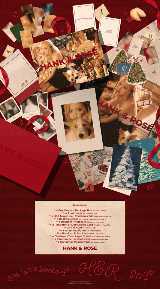 ROSÉ 2024 Season's Greetings From HANK & ROSÉ To You + KTOWN4U Benefit