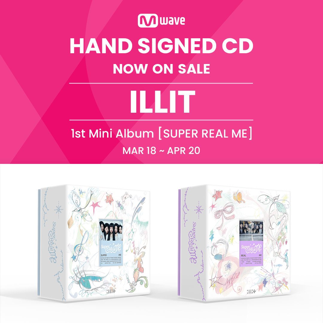 ILLIT Super Me 直筆サイン　MWAVE Mwave Signed] ILLIT Super Real Me – Poptheshop