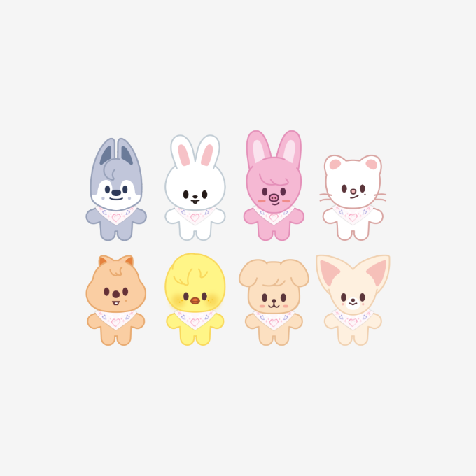 Stray Kids 5th Fanmeeting SKZ 5'CLOCK Official MD - SKZOO 10cm Plush Ver.