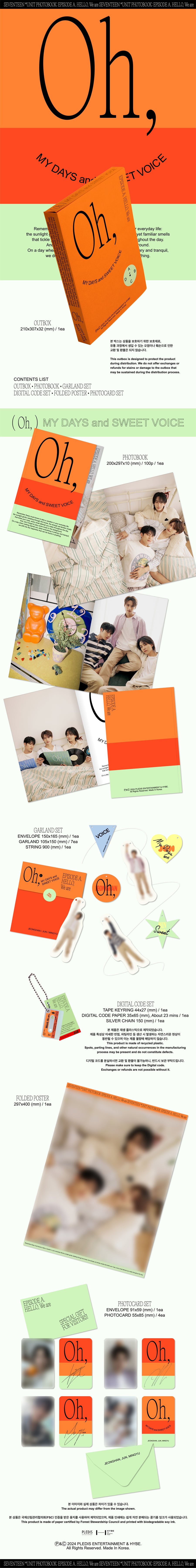 Seventeen Unit Photobook Episode : Oh My Days and Sweet Voice