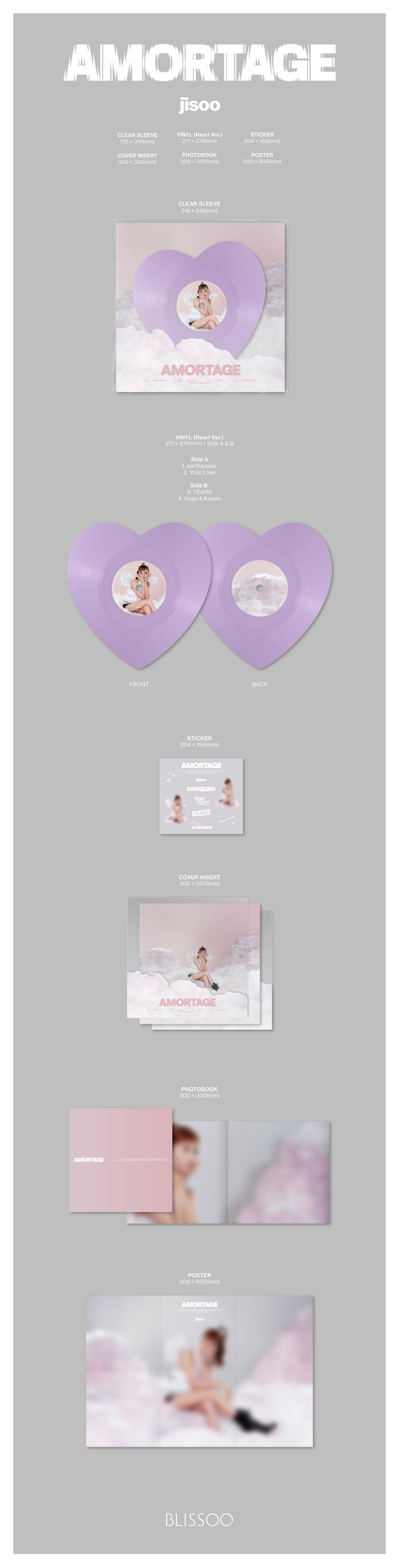 Jisoo Amortage (Heart Ver.) LP Ver.