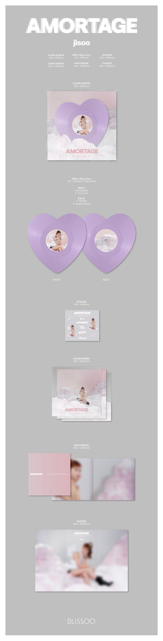 Jisoo Amortage (Heart Ver.) LP Ver.