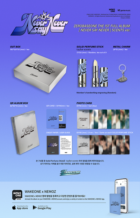 ZEROBASEONE Never Say Never (Scents Ver.)