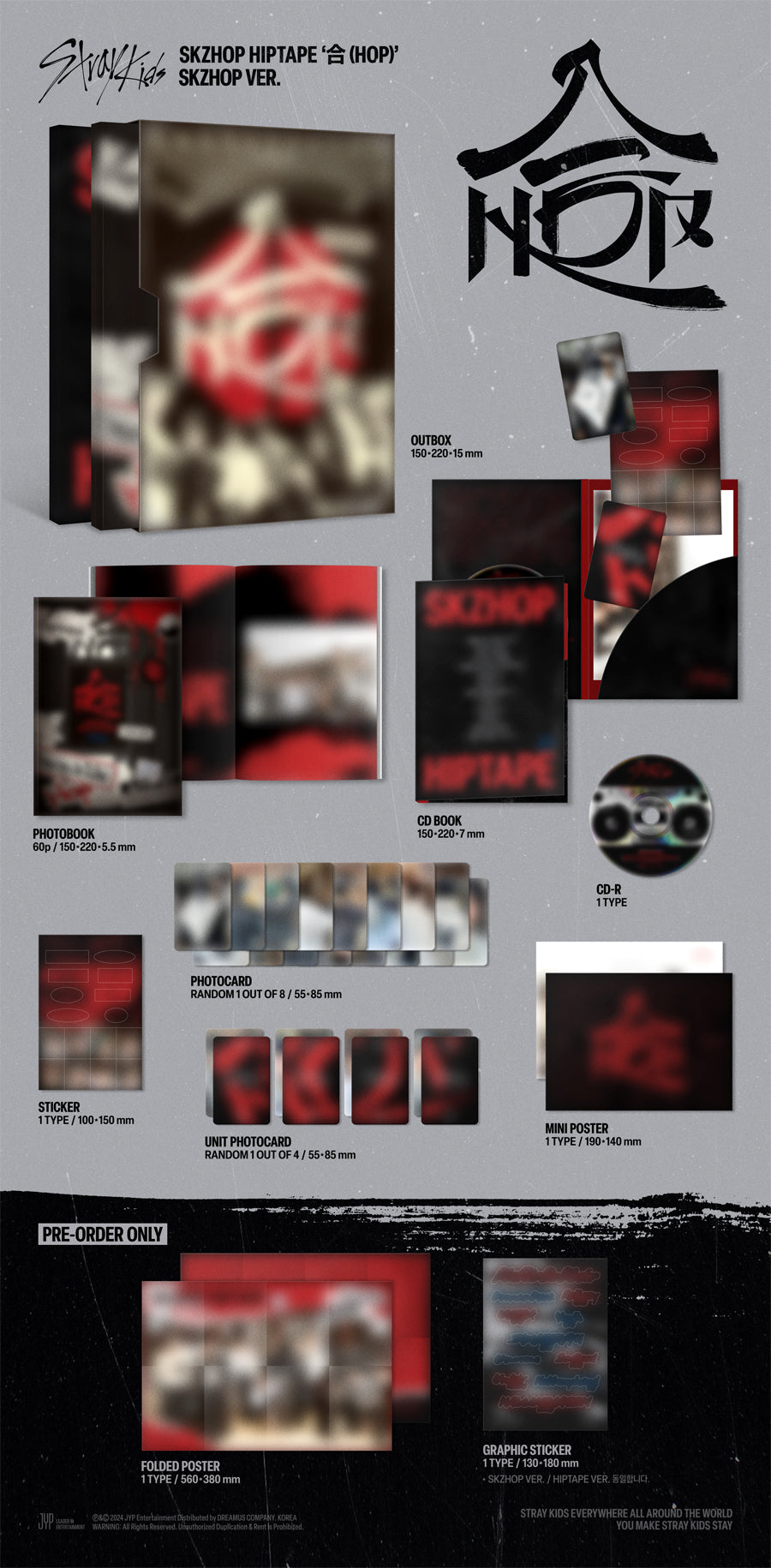 Stray Kids SKZHOP HIPTAPE ‘合 (HOP)’ (SKZHOP Ver.)