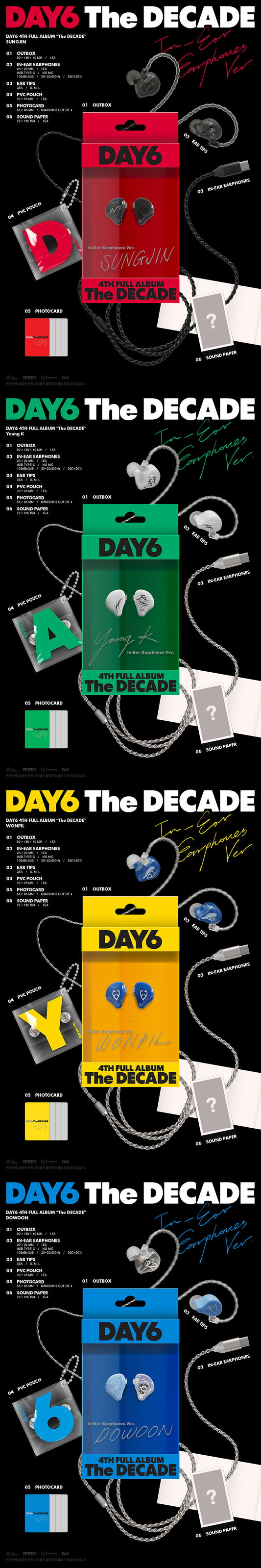 DAY6 The Decade (In-Ear Earphones Ver.)