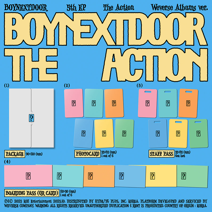 BOYNEXTDOOR The Action (Weverse Albums Ver.)