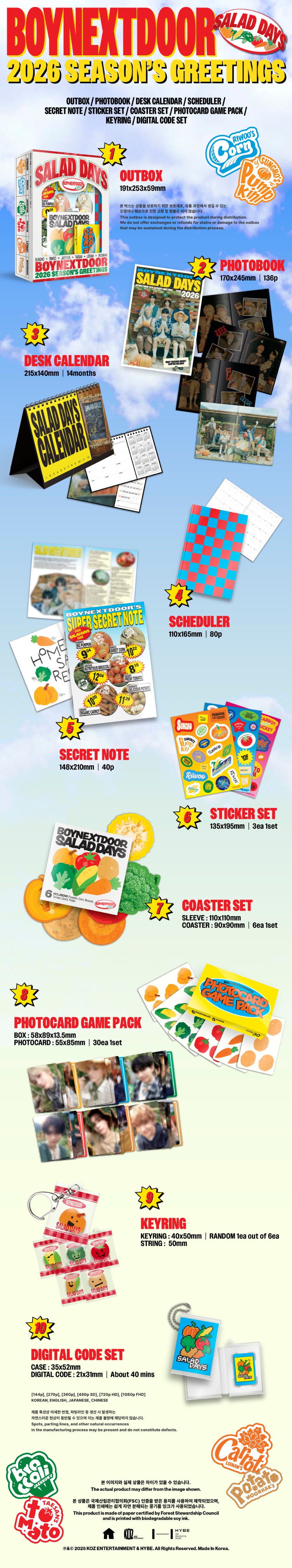 BOYNEXTDOOR 2026 Season's Greetings