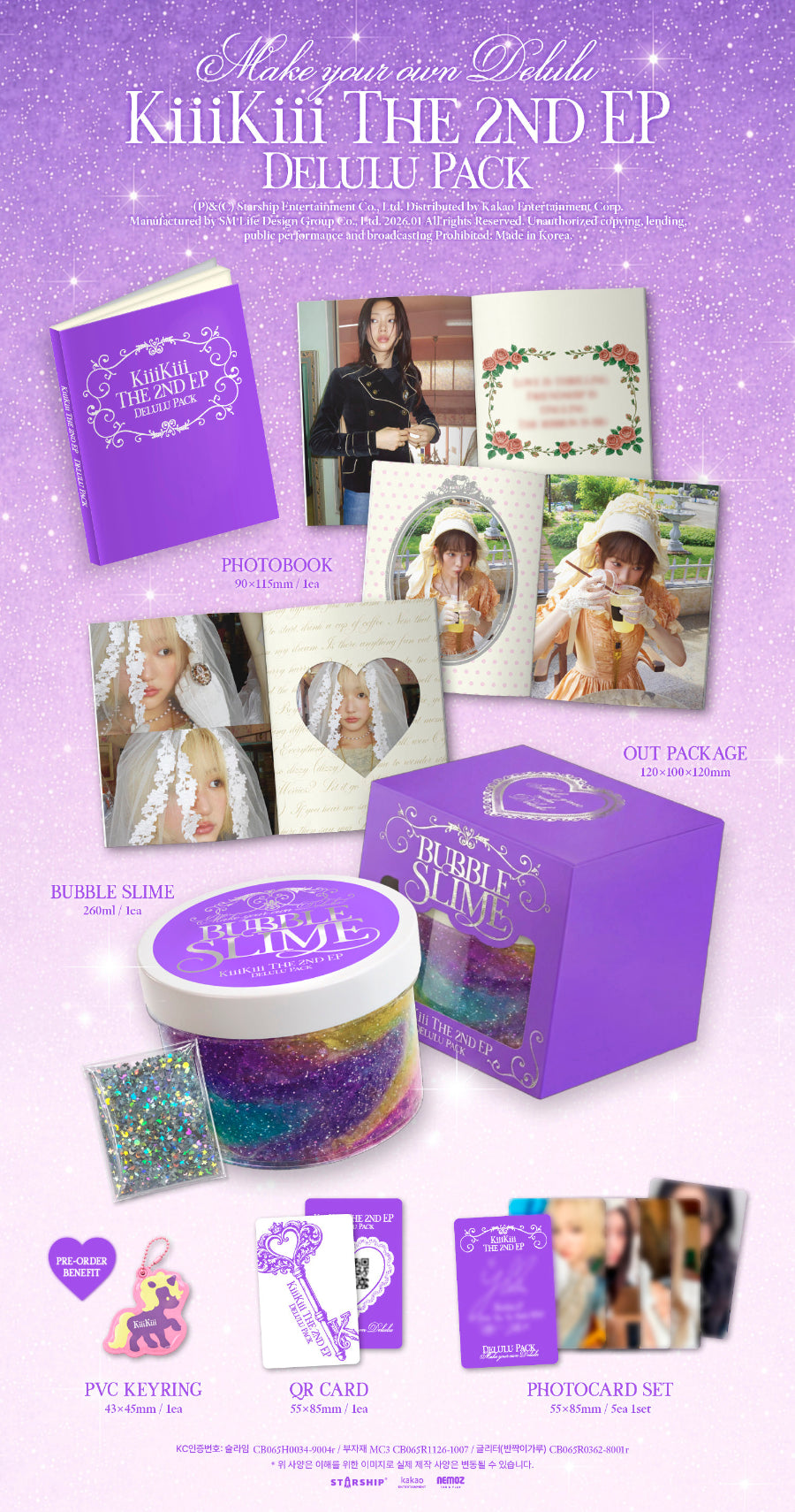 KiiiKiii Delulu Pack (Bubble Ver.)