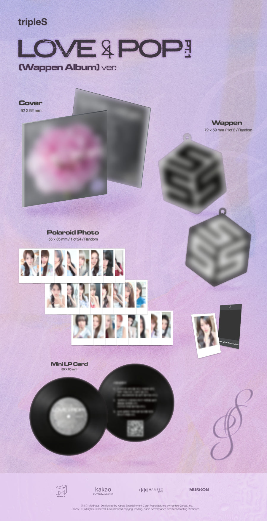 tripleS Love&Pop pt.1 (Wappen Album Ver.)