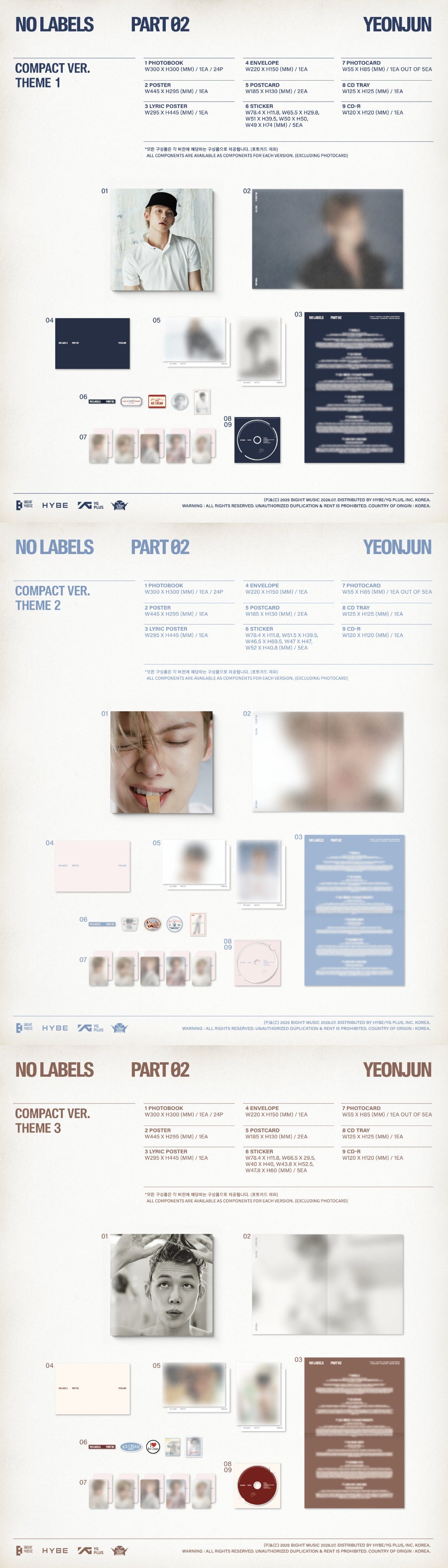 Yeonjun No Labels : Part 02 (Compact Ver.)