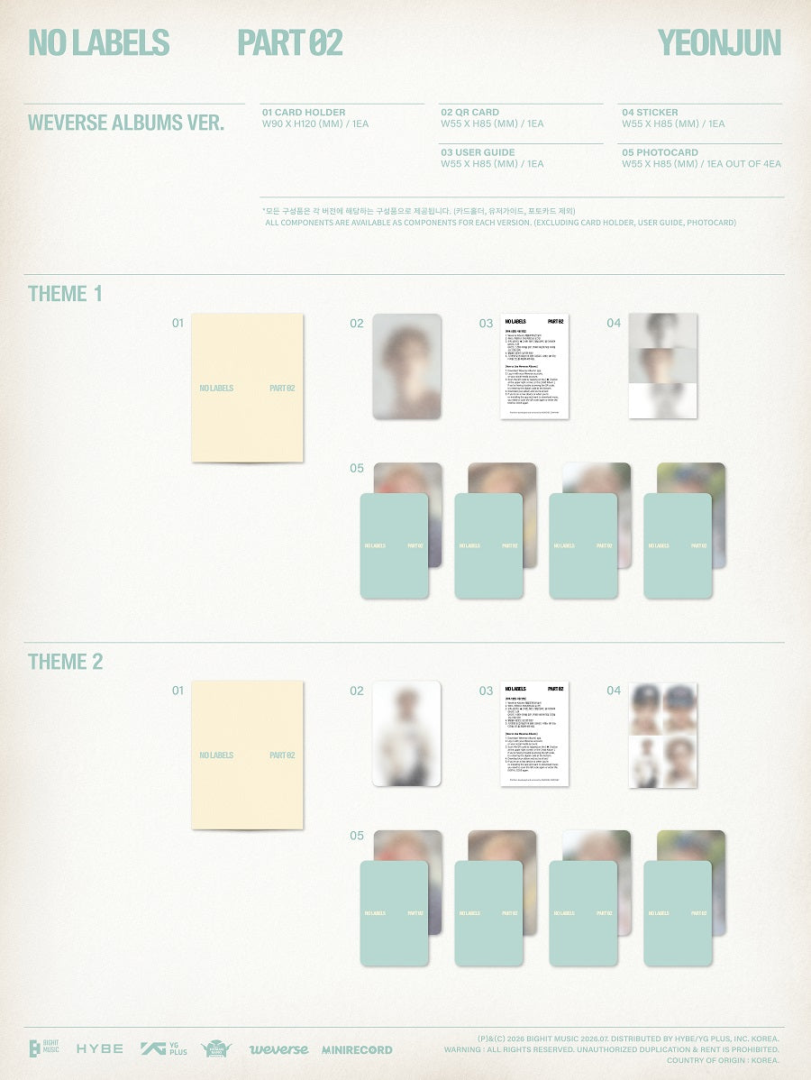 Yeonjun No Labels : Part 02 (Weverse Albums Ver.)