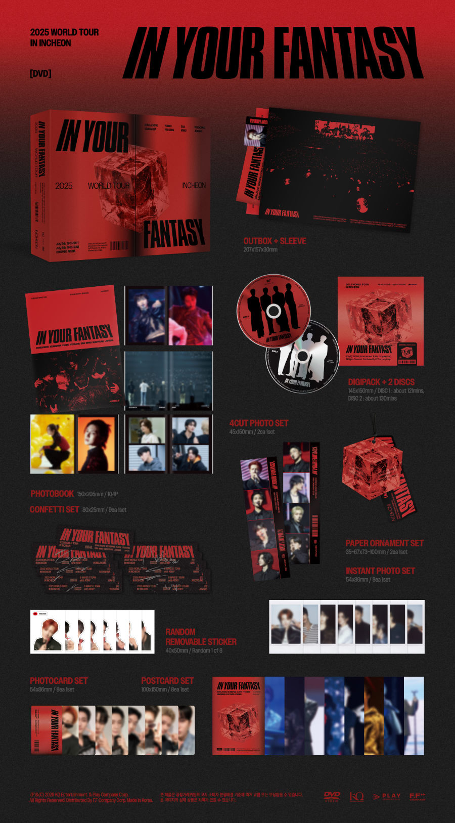 ATEEZ 2025 World Tour In Your Fantasy in Incheon DVD