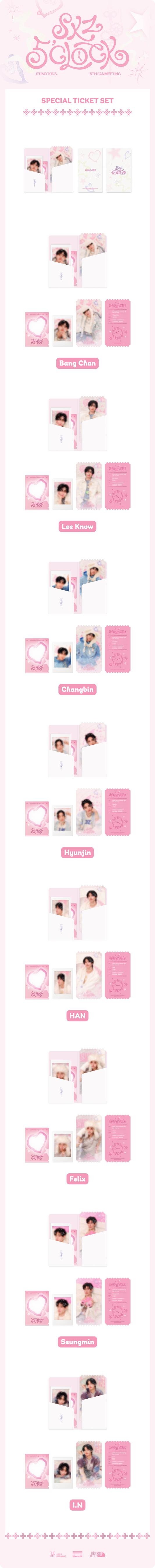 Stray Kids 5th Fanmeeting SKZ 5'CLOCK Official MD - Special Ticket Set