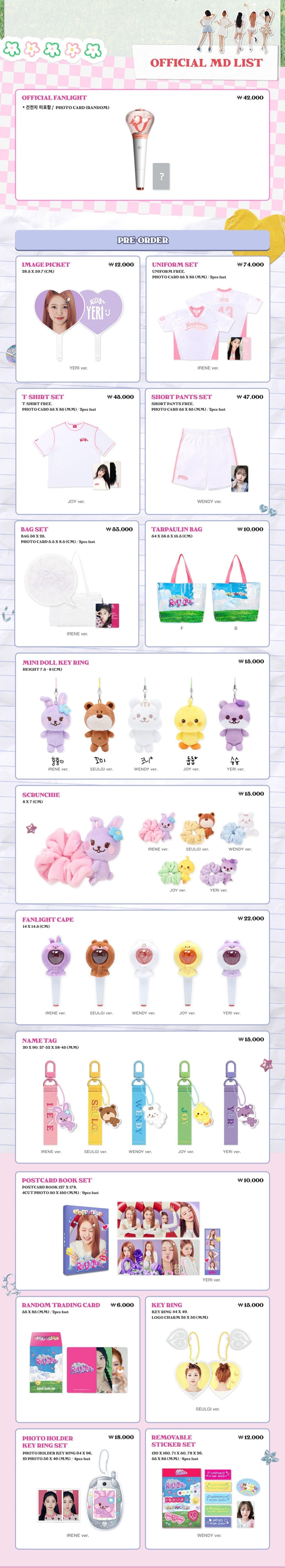 Red Velvet 2024 Fancon Happiness : My Dear, ReVe1uv in Seoul Official MD