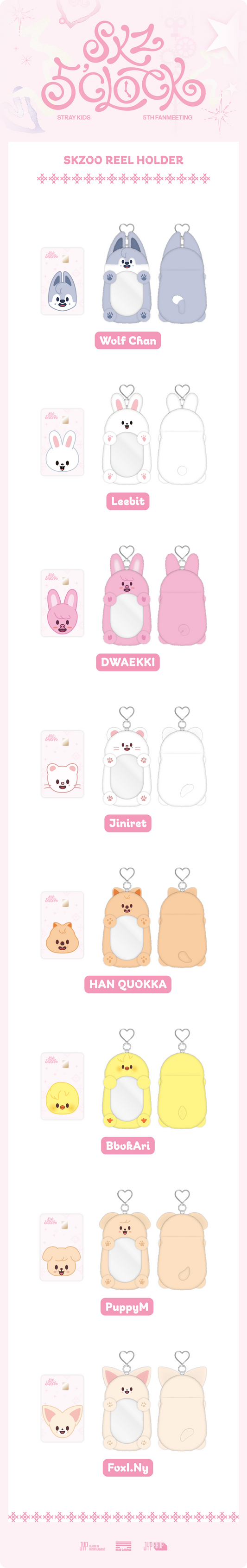 Stray Kids 5th Fanmeeting SKZ 5'CLOCK Official MD - SKZOO Reel Holder