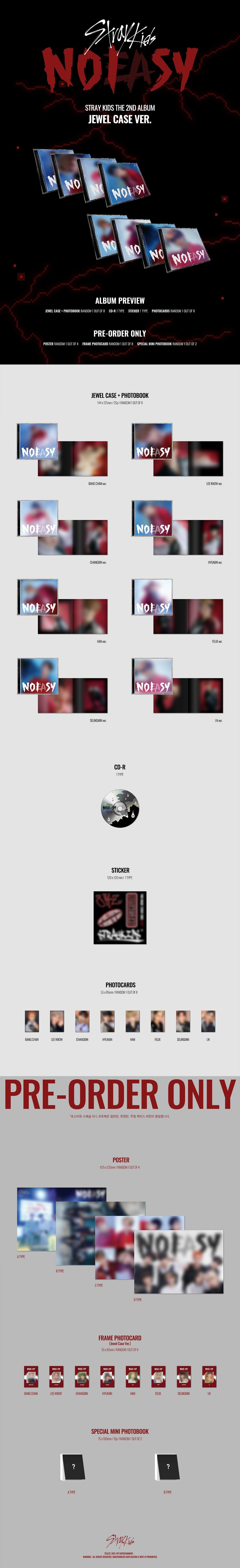Stray Kids NoEasy (Jewel Case Ver.)