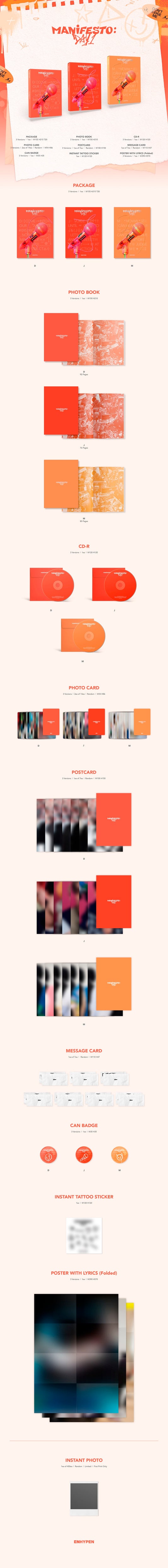 Enhypen Manifesto : Day 1