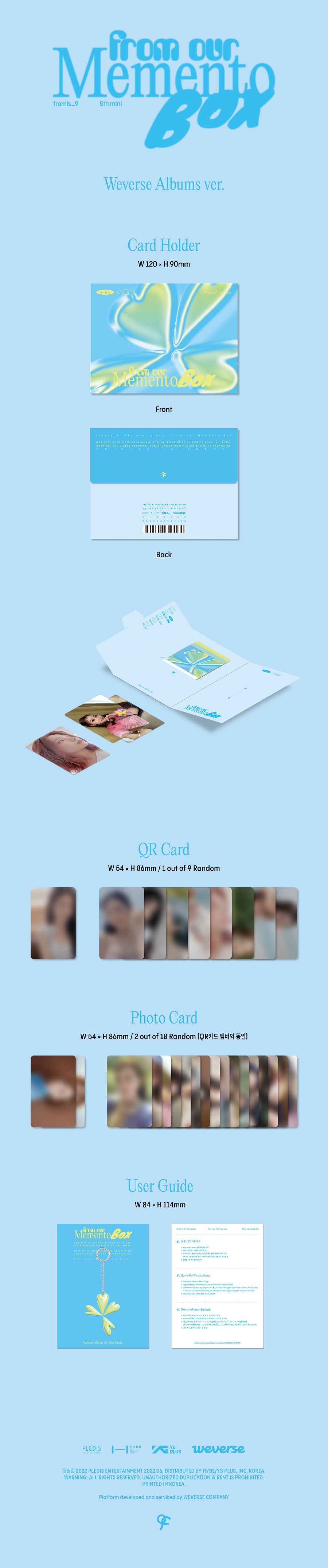 fromis_9 from our Memento Box (Weverse Albums Ver.)