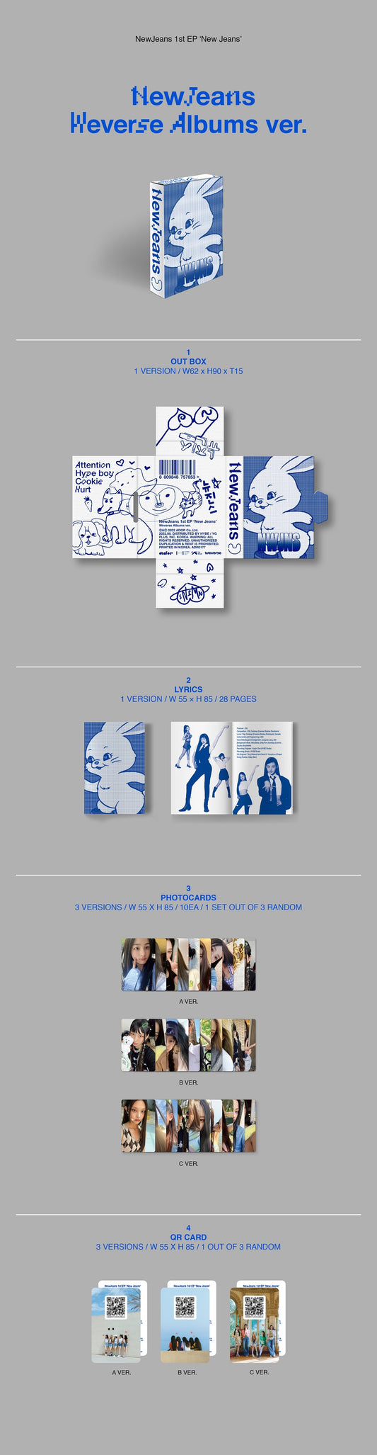 NewJeans New Jeans (Weverse Albums Ver.)