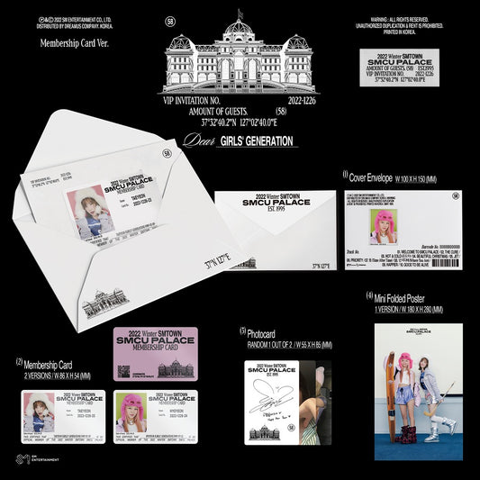 Girls' Generation 2022 Winter SMTOWN : SMCU Palace (Membership Card Ver.)