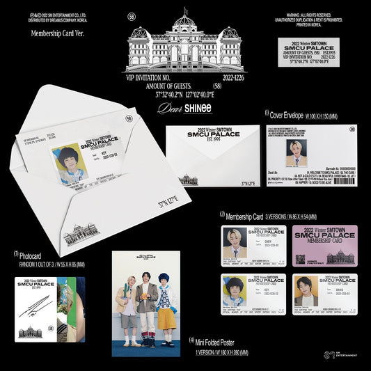 SHINee 2022 Winter SMTOWN : SMCU Palace (Membership Card Ver.)