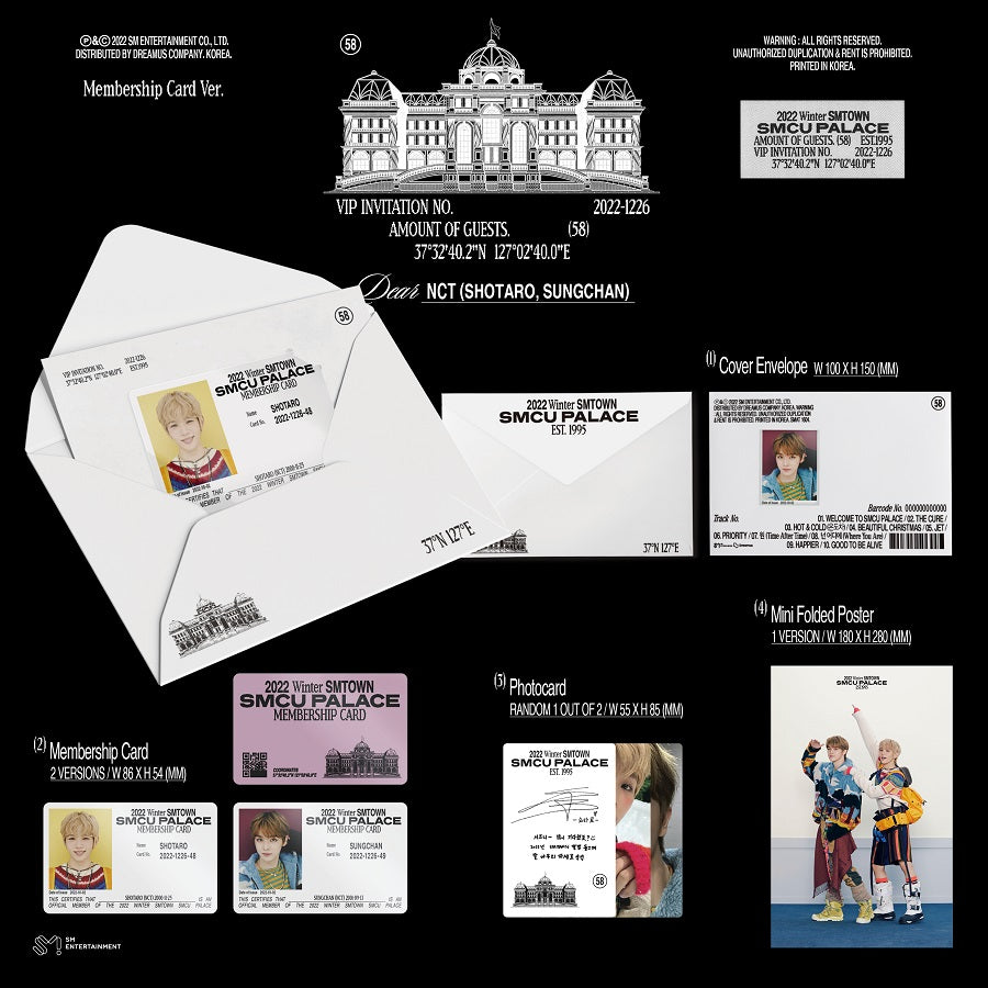NCT Sungchan, Shotaro 2022 Winter SMTOWN : SMCU Palace (Membership Card Ver.)