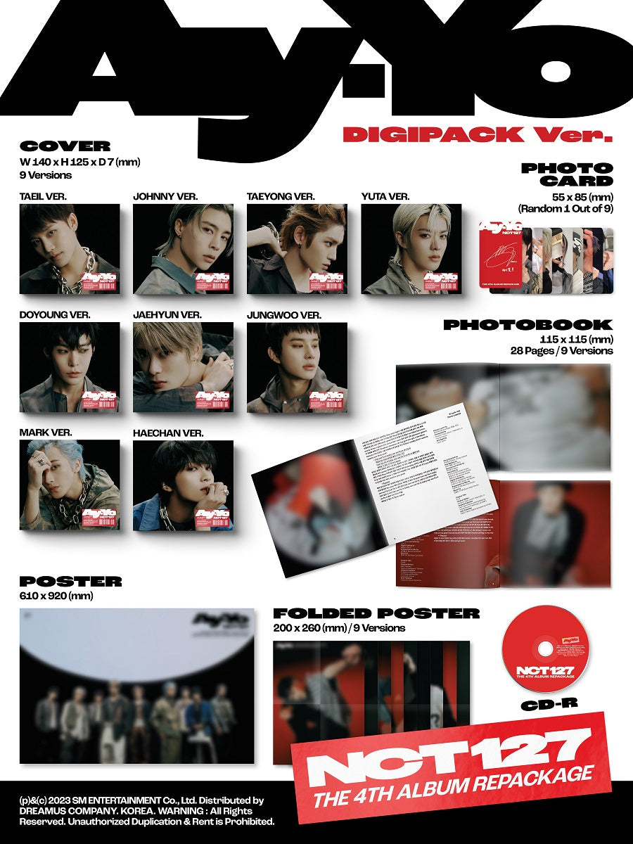NCT 127 Ay-Yo (Digipack Ver.)