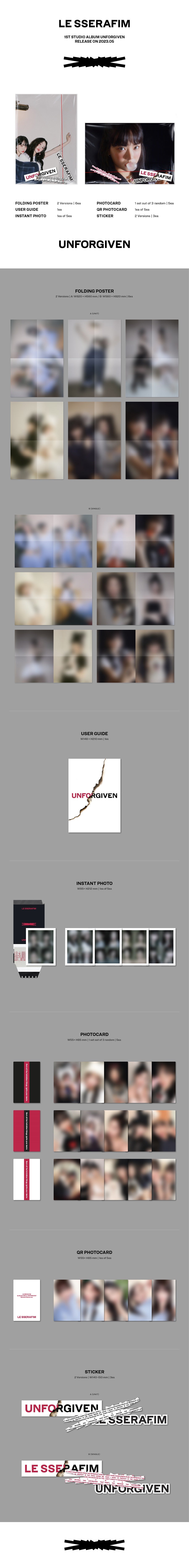 Le Sserafim Unforgiven (Weverse Albums Ver.)