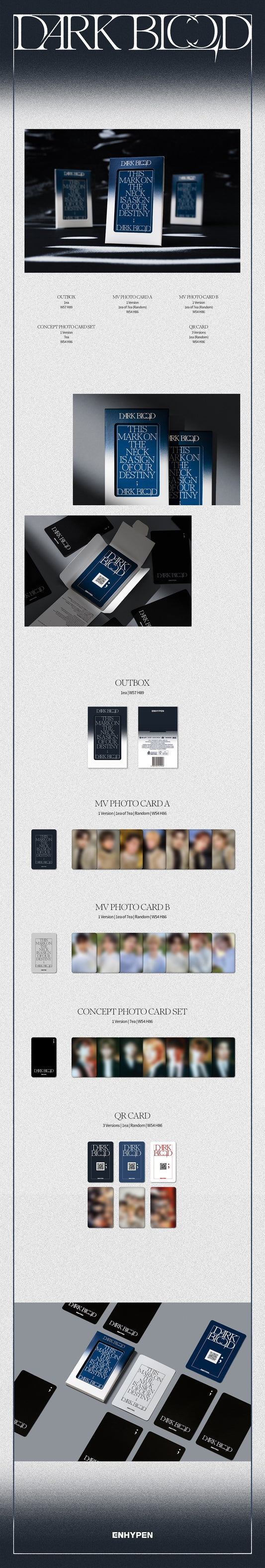 Enhypen Dark Blood (Weverse Albums Ver.)