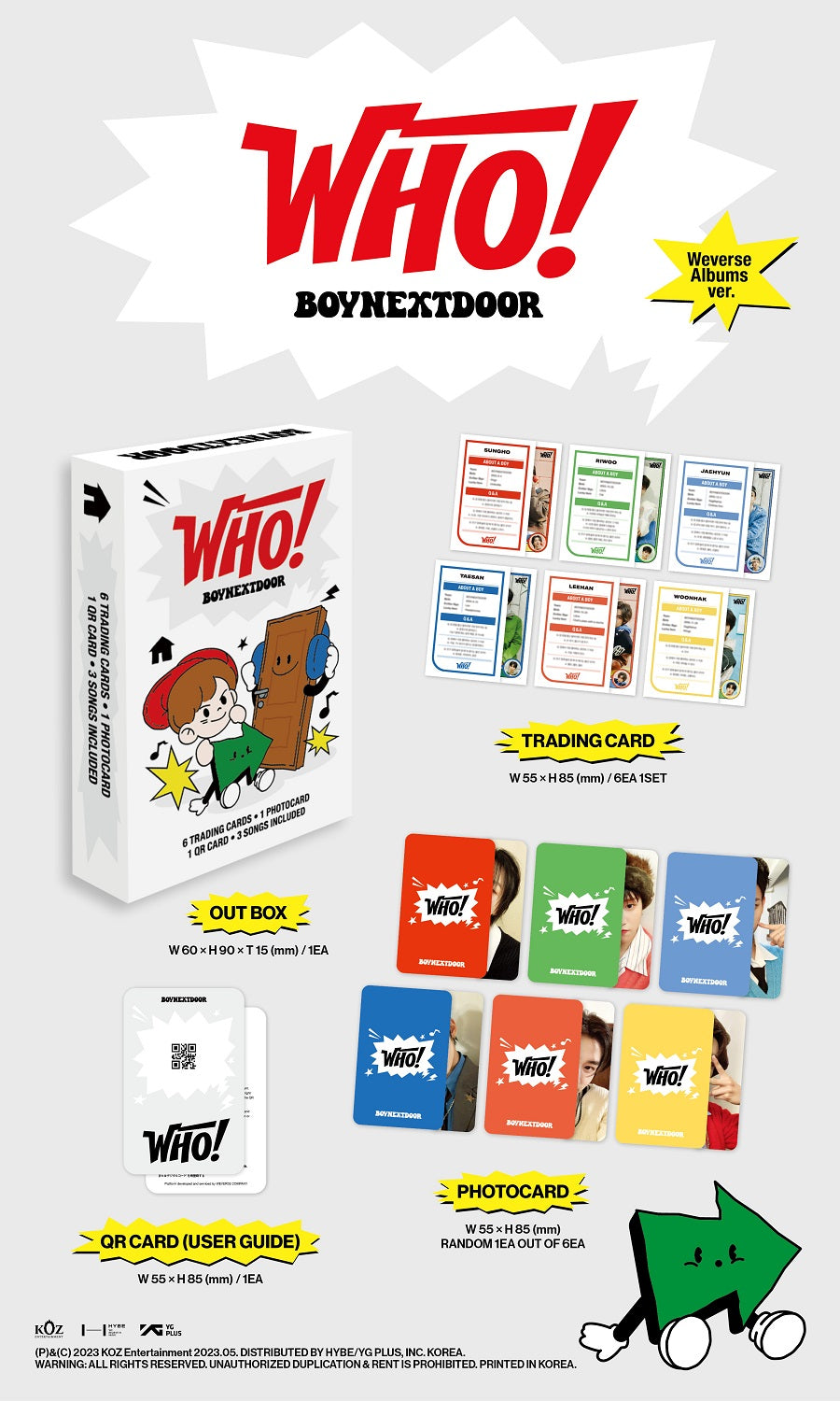 BOYNEXTDOOR Who! (Weverse Albums Ver.)