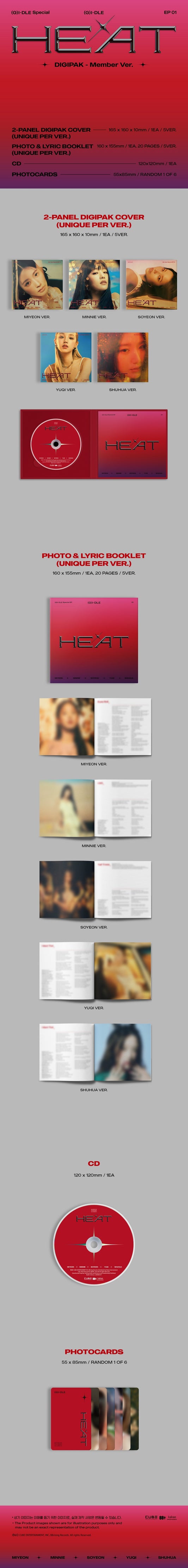 (G)I-DLE Heat (Digipack Ver.)