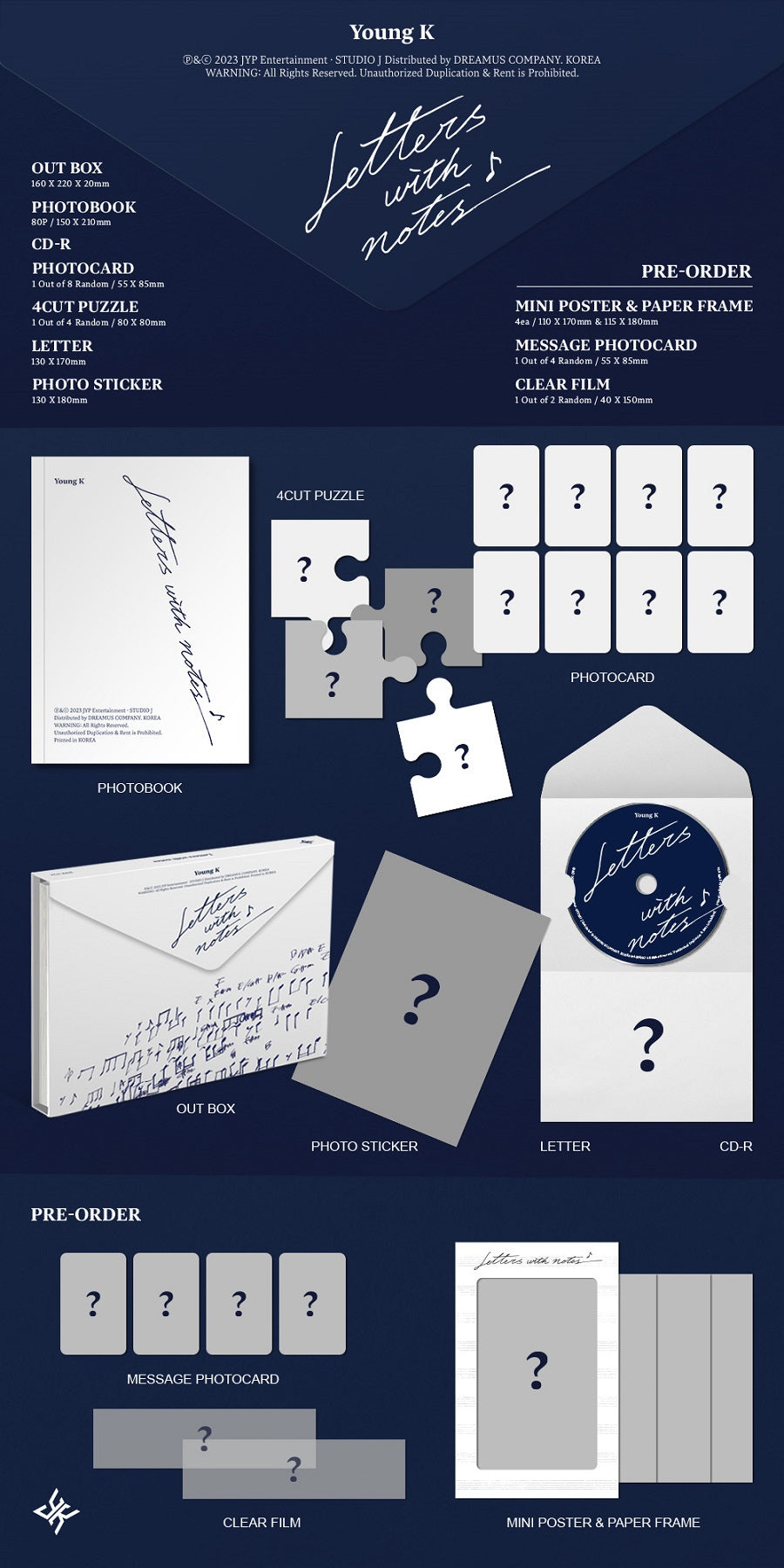 Young K Letters with Notes