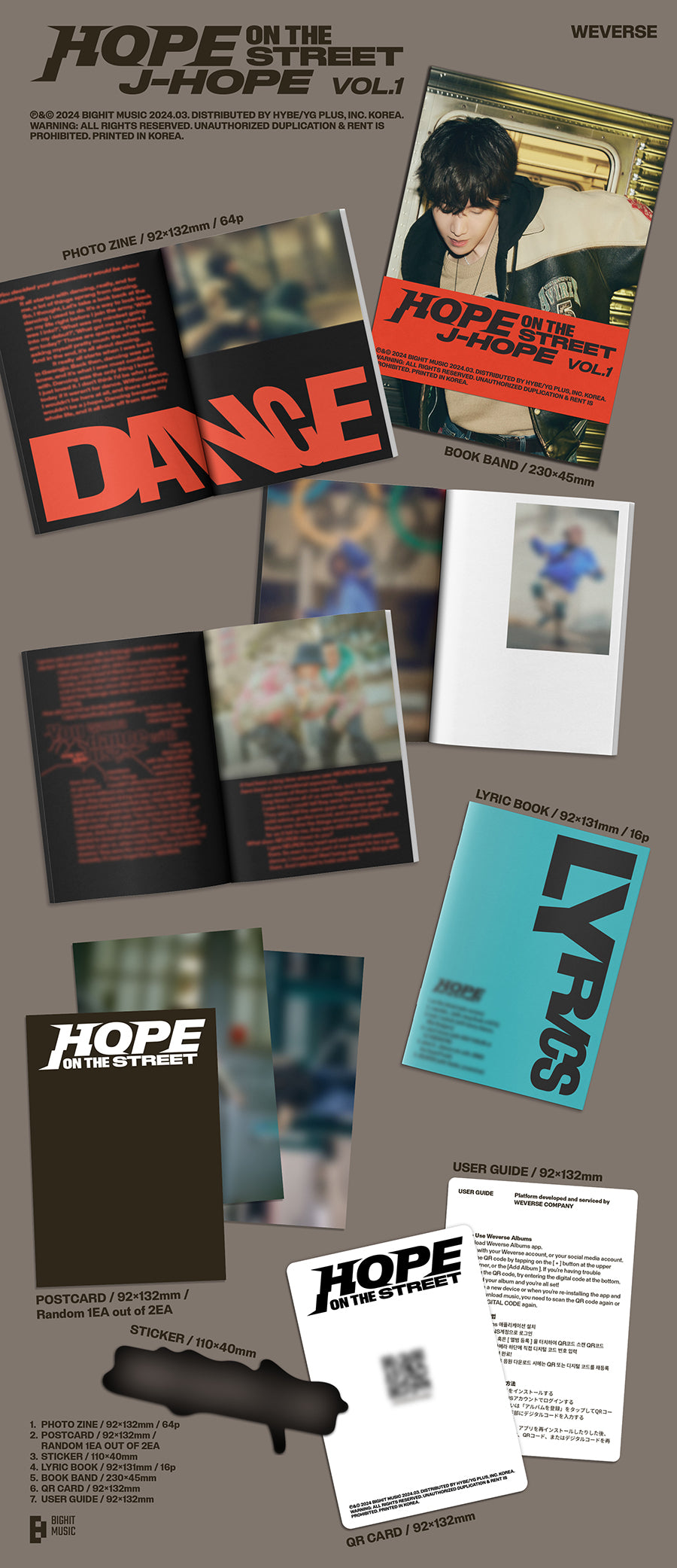 J-Hope Hope on the Street Vol.1 (Weverse Albums Ver.)