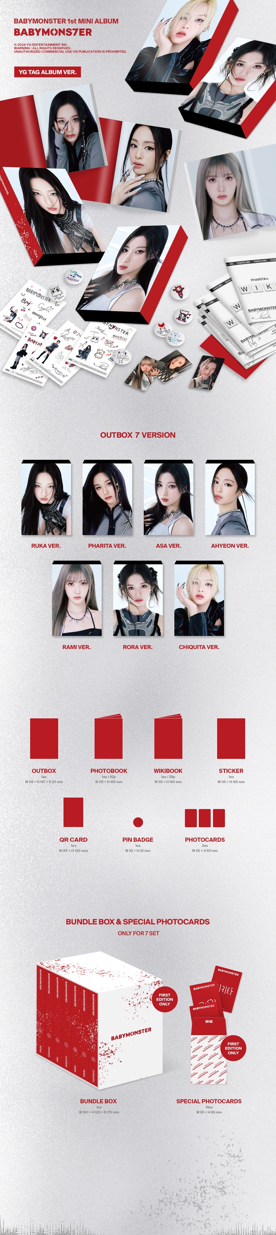 BABYMONSTER BABYMONS7ER (YG Tag Album Ver.)