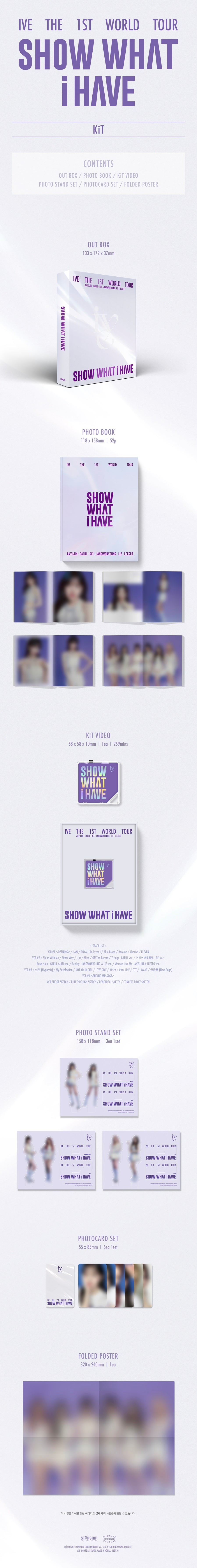 IVE The 1st World Tour Show What I Have Kit Video