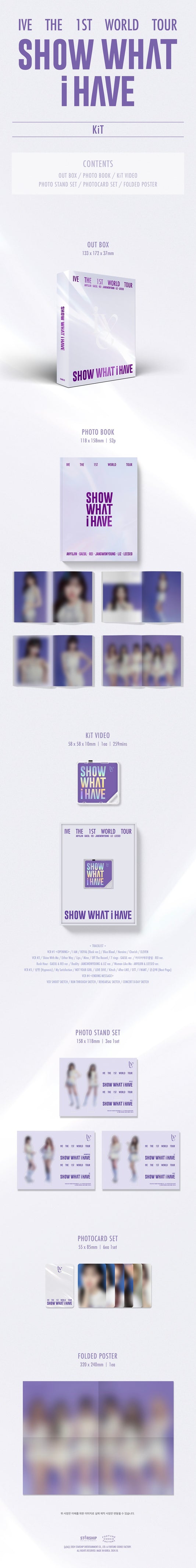 IVE The 1st World Tour Show What I Have Kit Video