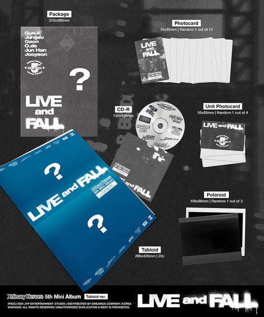 Xdinary Herores Live and Fall (Tabloid Ver.)