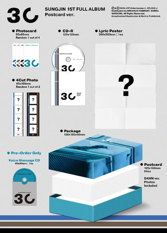 Sungjin 30 (Postcard Ver.)