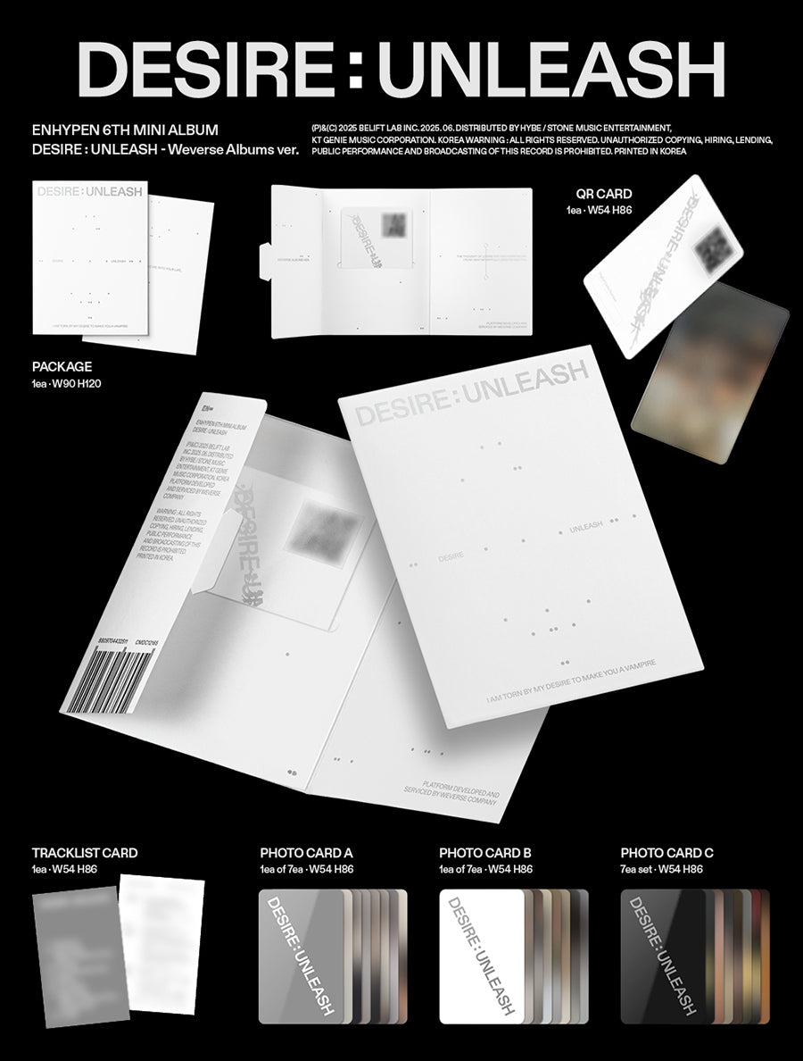 Enhypen Desire : Unleash (Weverse Albums Ver.)