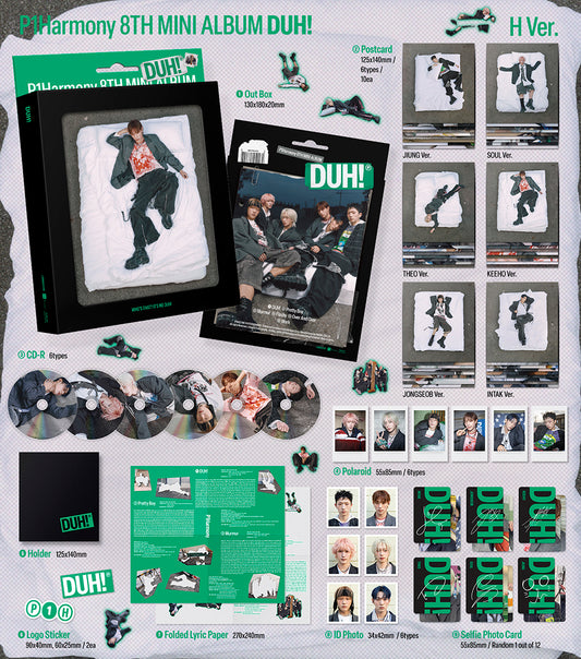 P1Harmony Duh! (Compact Ver. H Ver.)