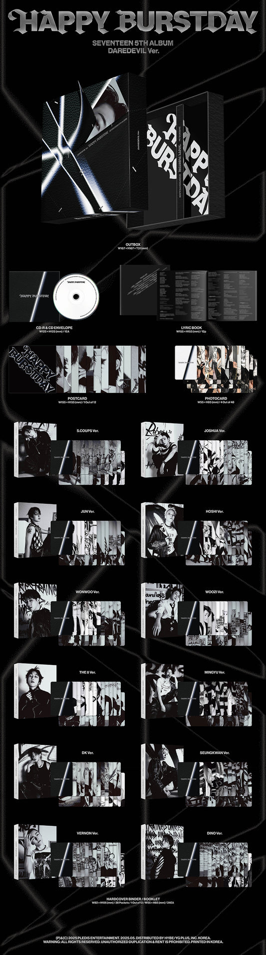 Seventeen Happy Burstday (Daredevil Ver.)