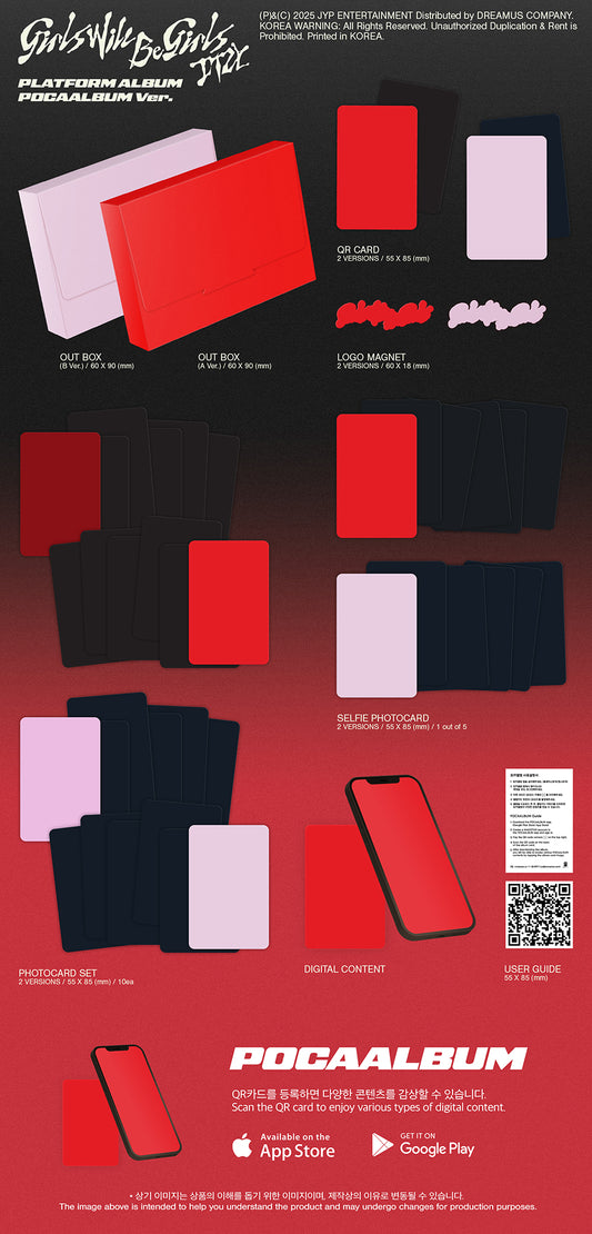 ITZY Girls Will Be Girls (Platform Album PocaAlbum Ver.)