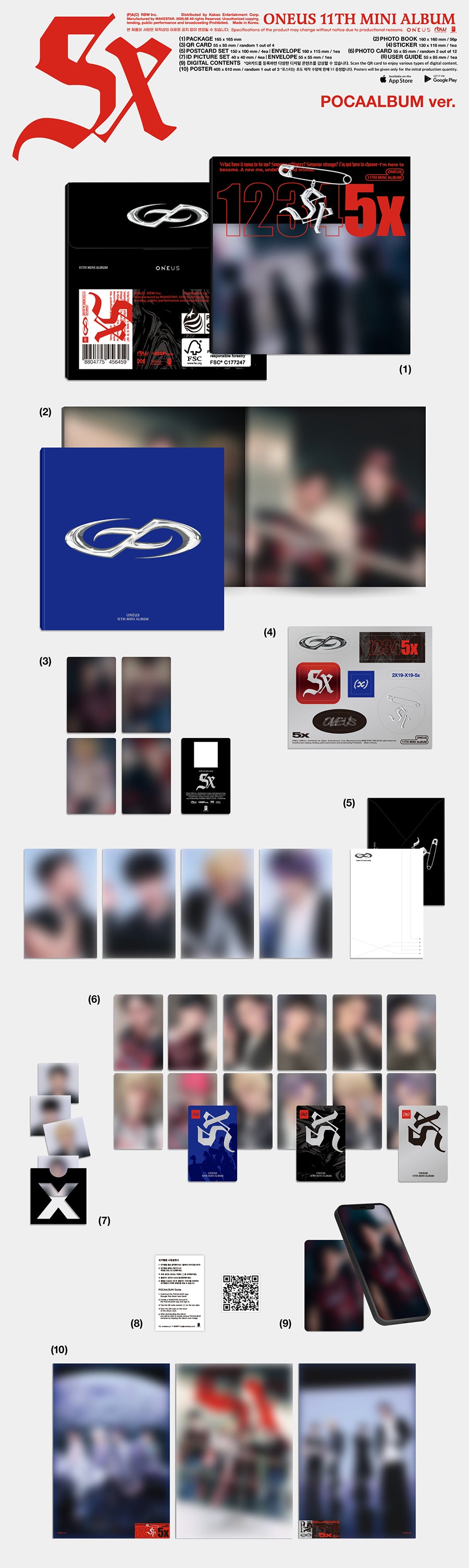Oneus 5x (Pocaalbum Ver.)