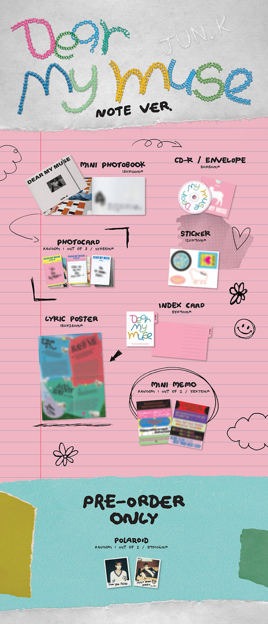 Jun.K Dear My Muse (Note Ver.)