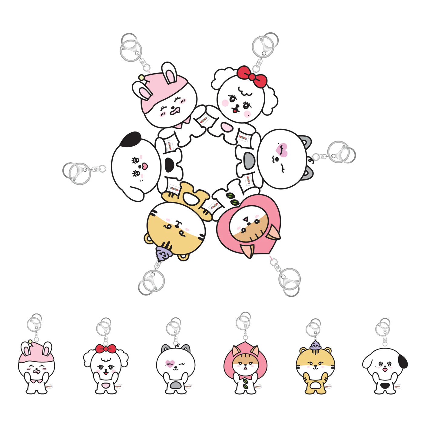 STAYC 4th Anniversary Only 4 SWITH Official MD - WITHC Magnet Plush Keyring