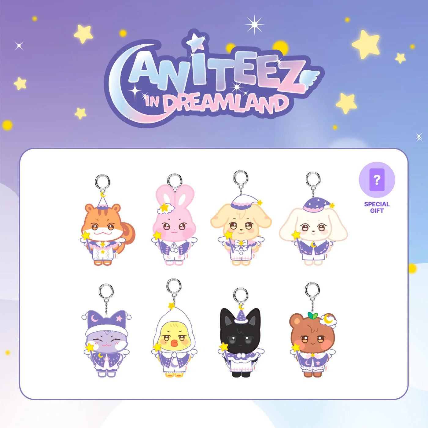 ATEEZ ANITEEZ in Dreamland Official MD - Plush Keyring (Guardian Angel)