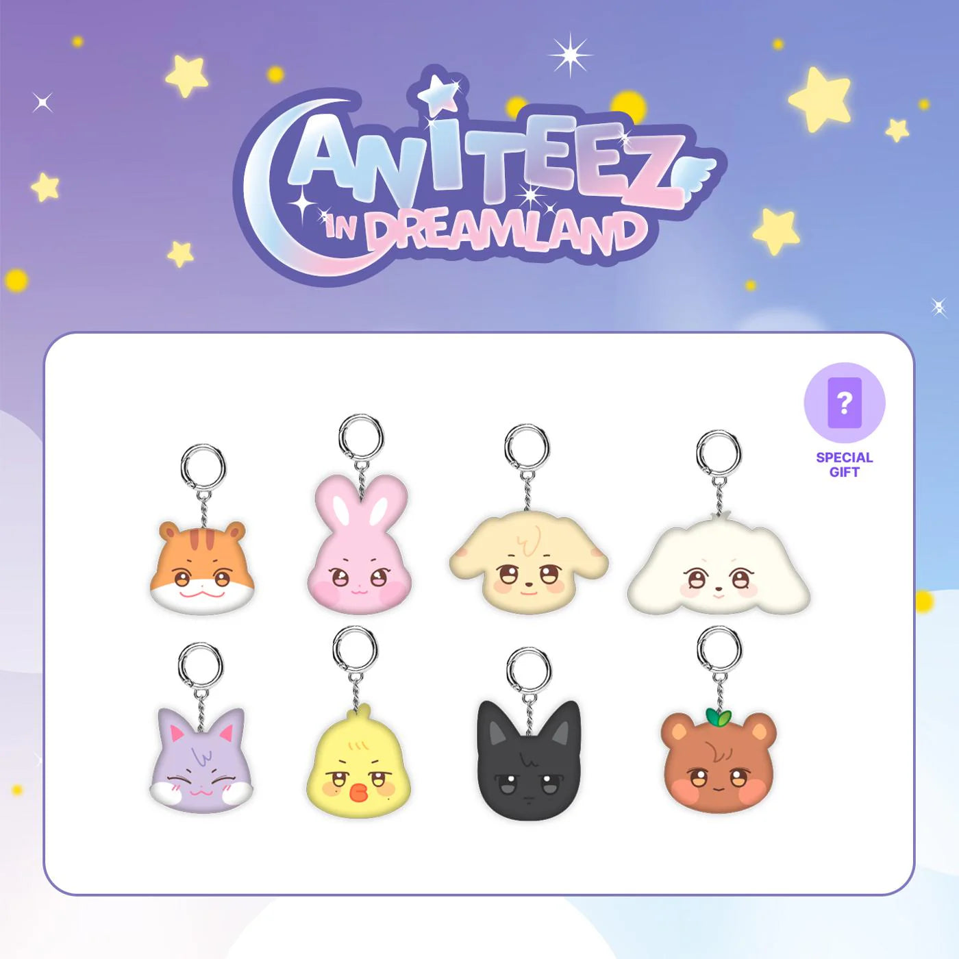 ATEEZ ANITEEZ in Dreamland Official MD - Mini Face Keyring