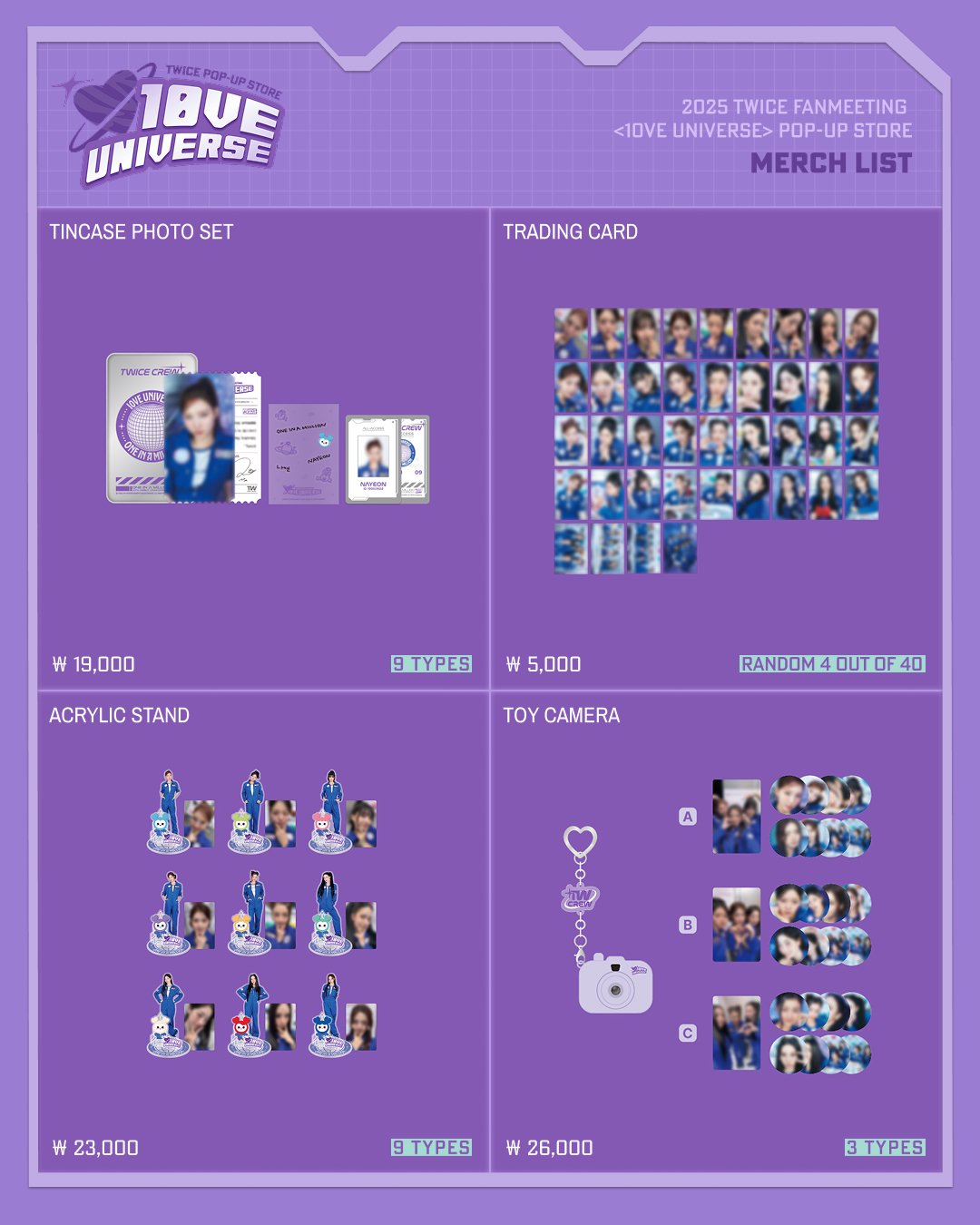 Twice 2025 Fanmeeting 10VE Universe Official MD – Poptheshop