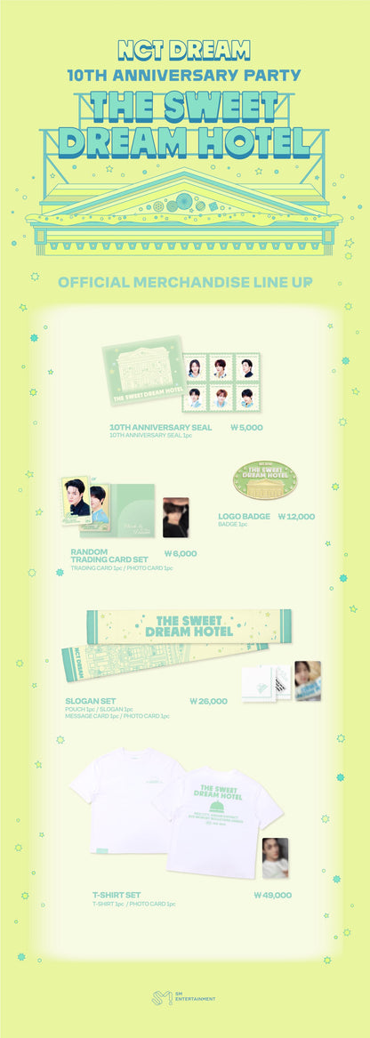 NCT Dream 10th Anniversary Party The Sweet Dream Hotel Official MD